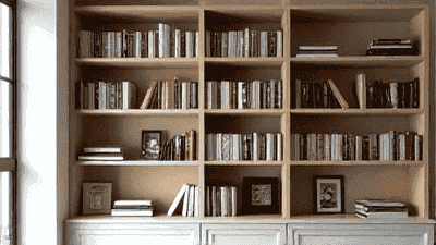 Creative bookshelf design: How to turn books into indoor artworks
