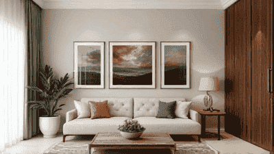 Techniques for enhancing the visual effect of a room through hanging paintings and artworks